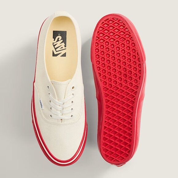 Vans Men's Lx Authentic 44 Duck Canvas / White / Red VN000EBNYF9 Mens Sz 13 NEW - Picture 13 of 15